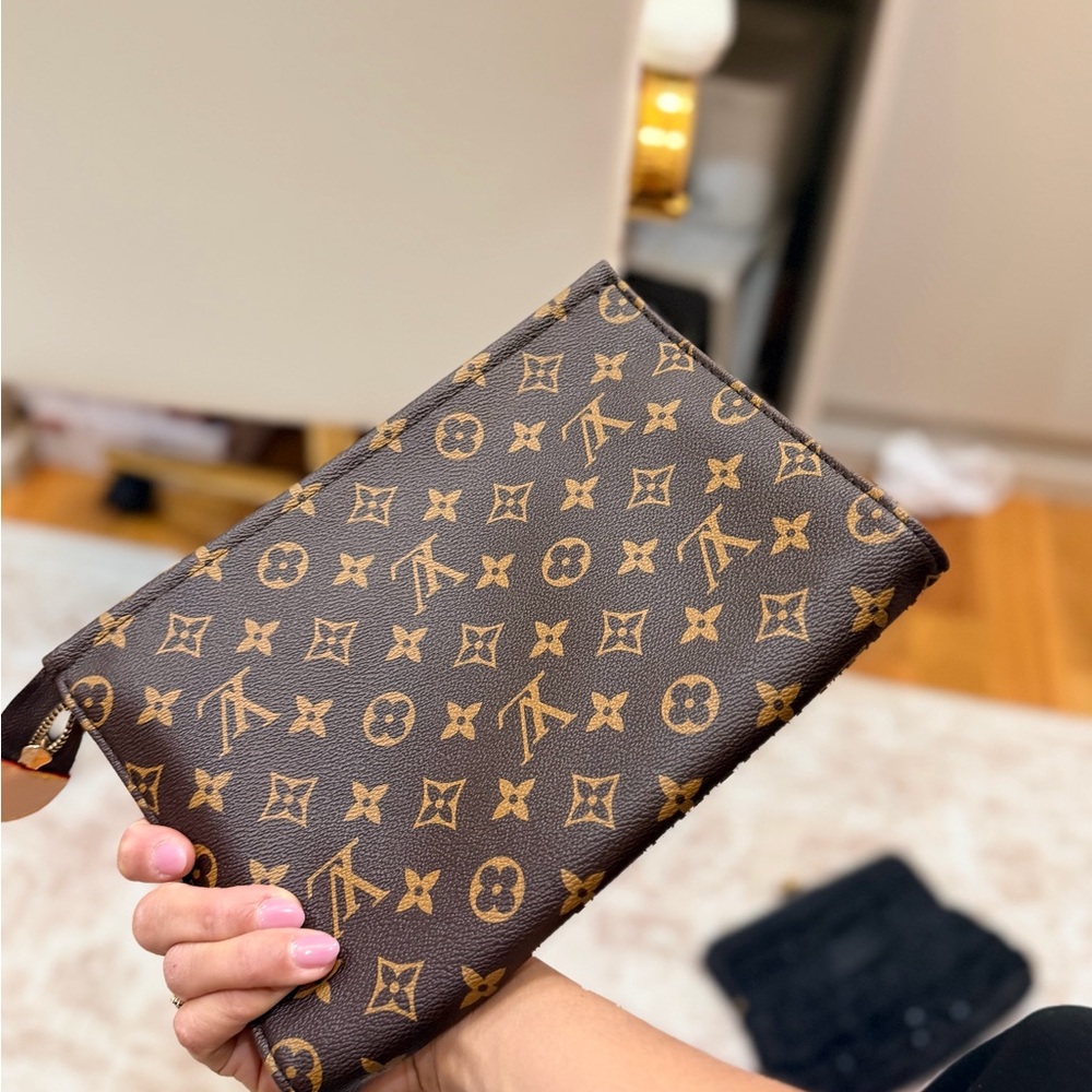 Brown Monogram Clutch